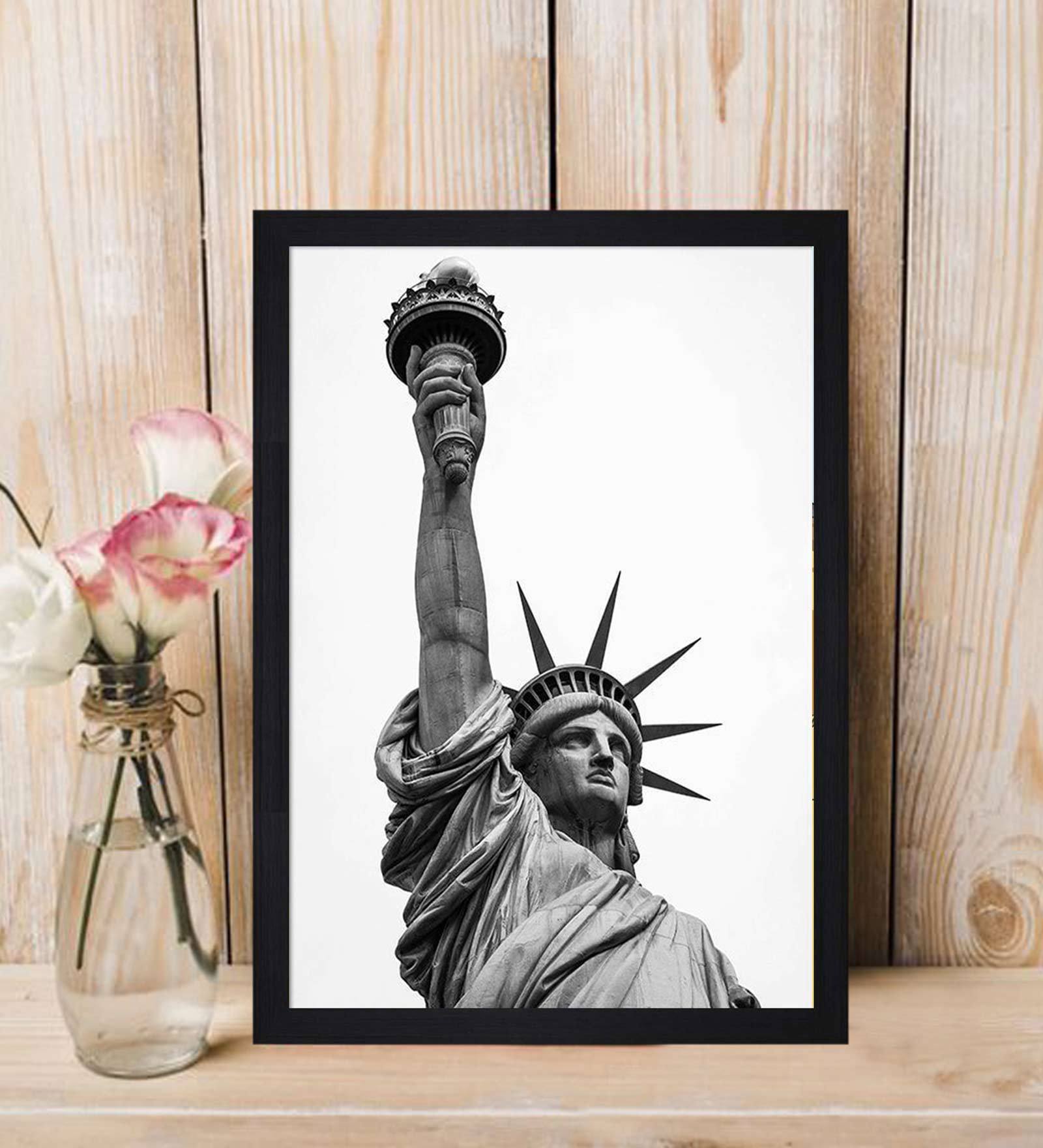 Statue of Liberty Framed Canvas Art Print