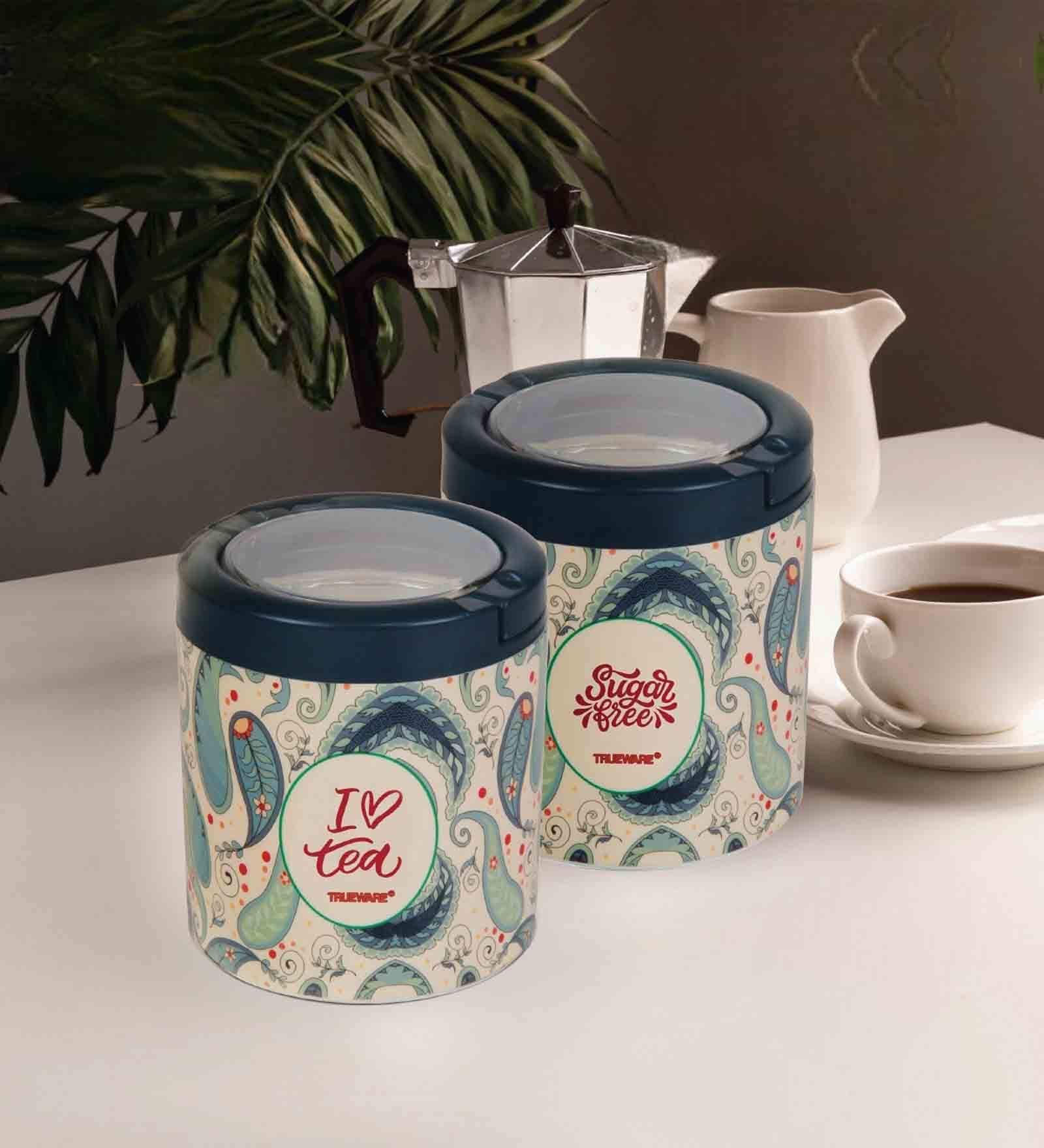 STC 750Ml Green Plastic (Set of 2) Airtight Container