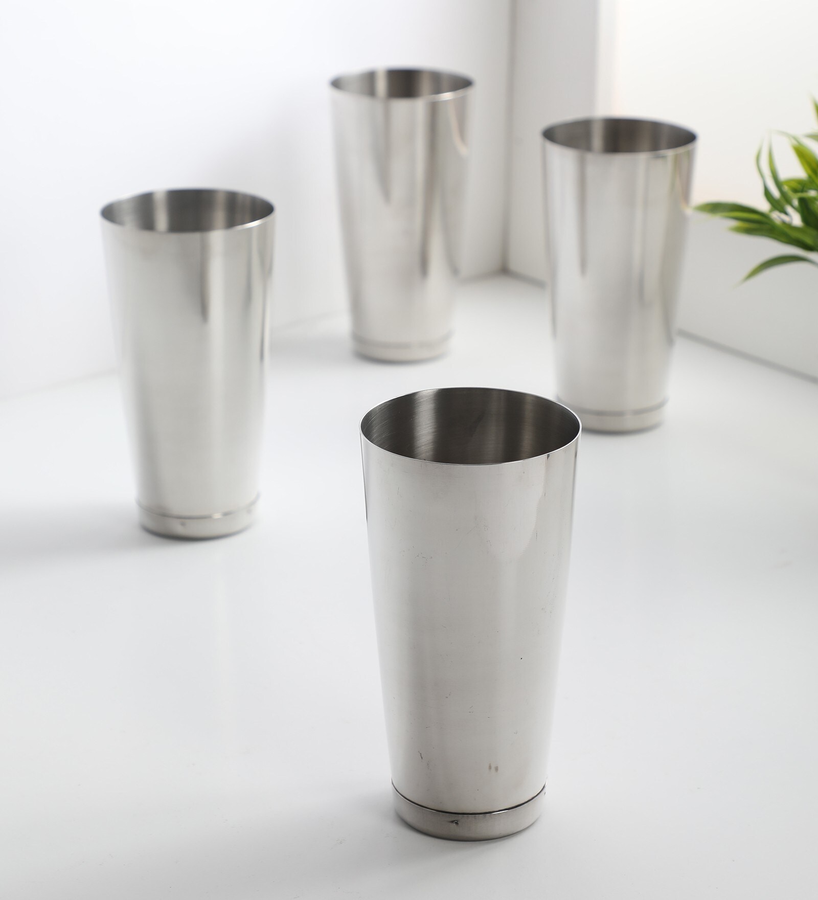 Buy 750 Ml Steel Classy Mocktail Everyday Glasses Set Of 4 By Dynore At 