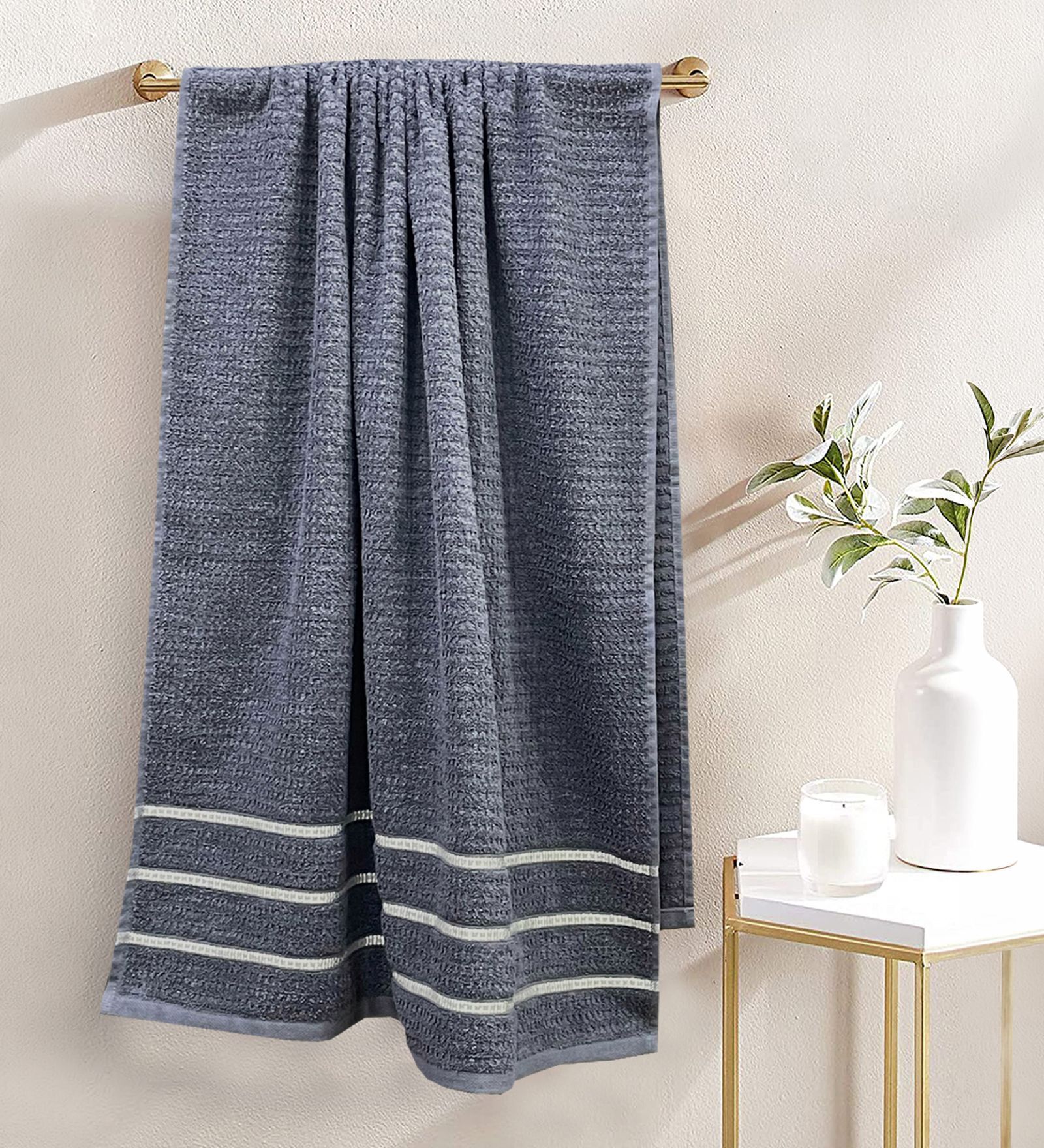 Mint Tea Steel Blue 100% Cotton 480 GSM Bath Towel