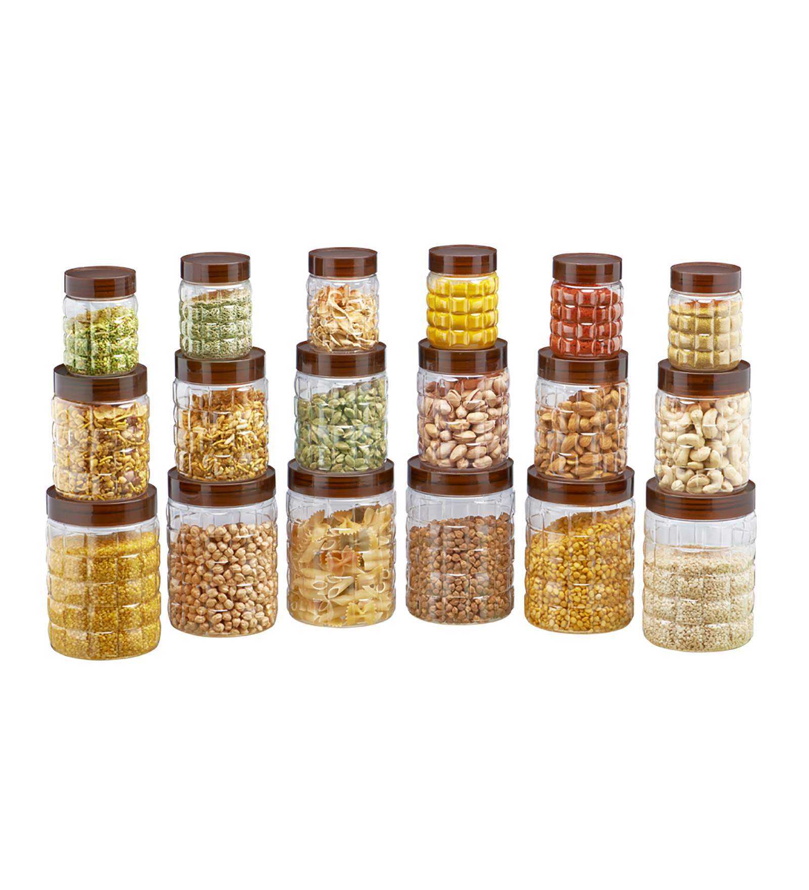 Steelo 18-piece Solitare PET Containers Set Maroon