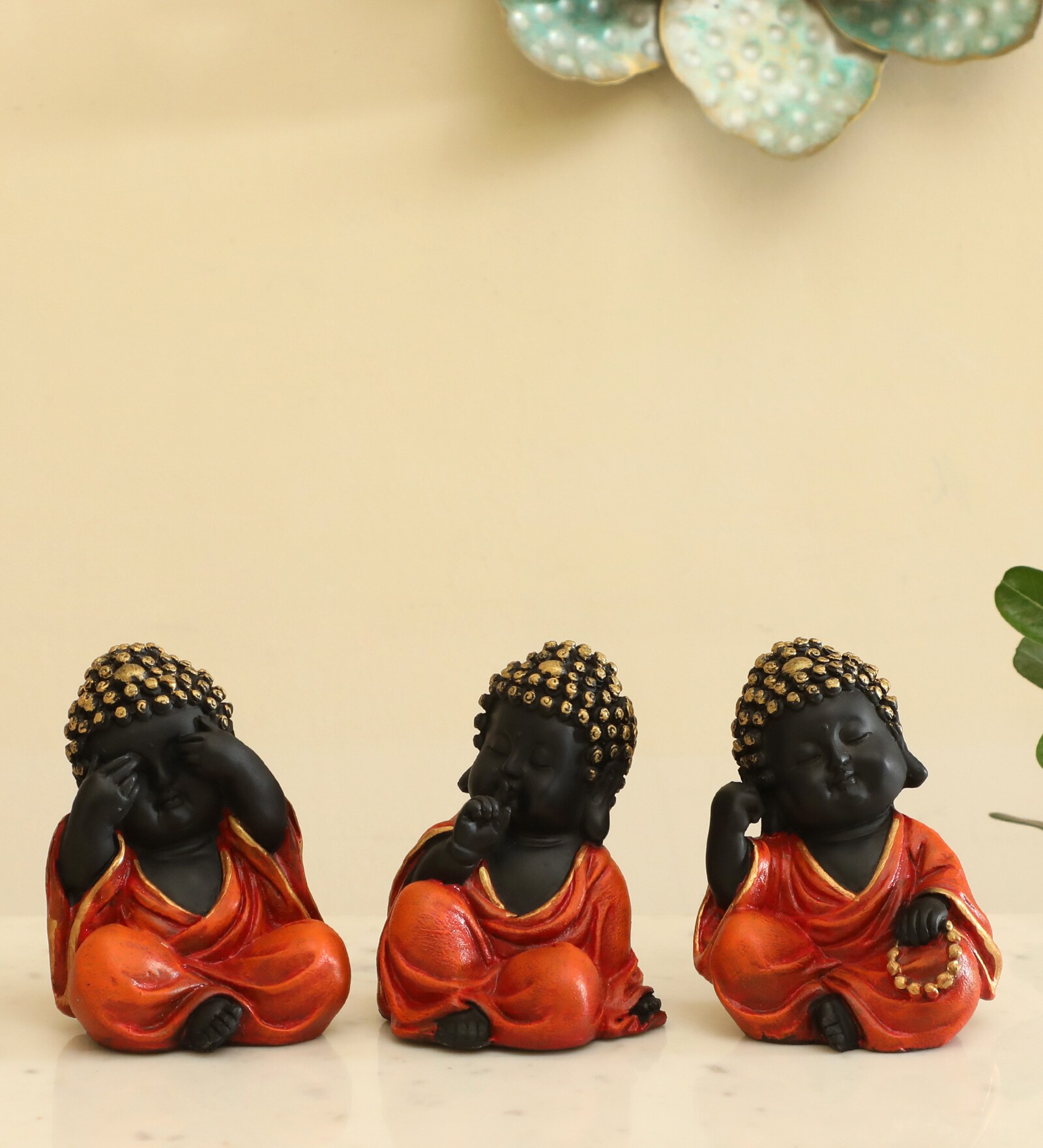 Stella Monk Set of 3 in Orange Color