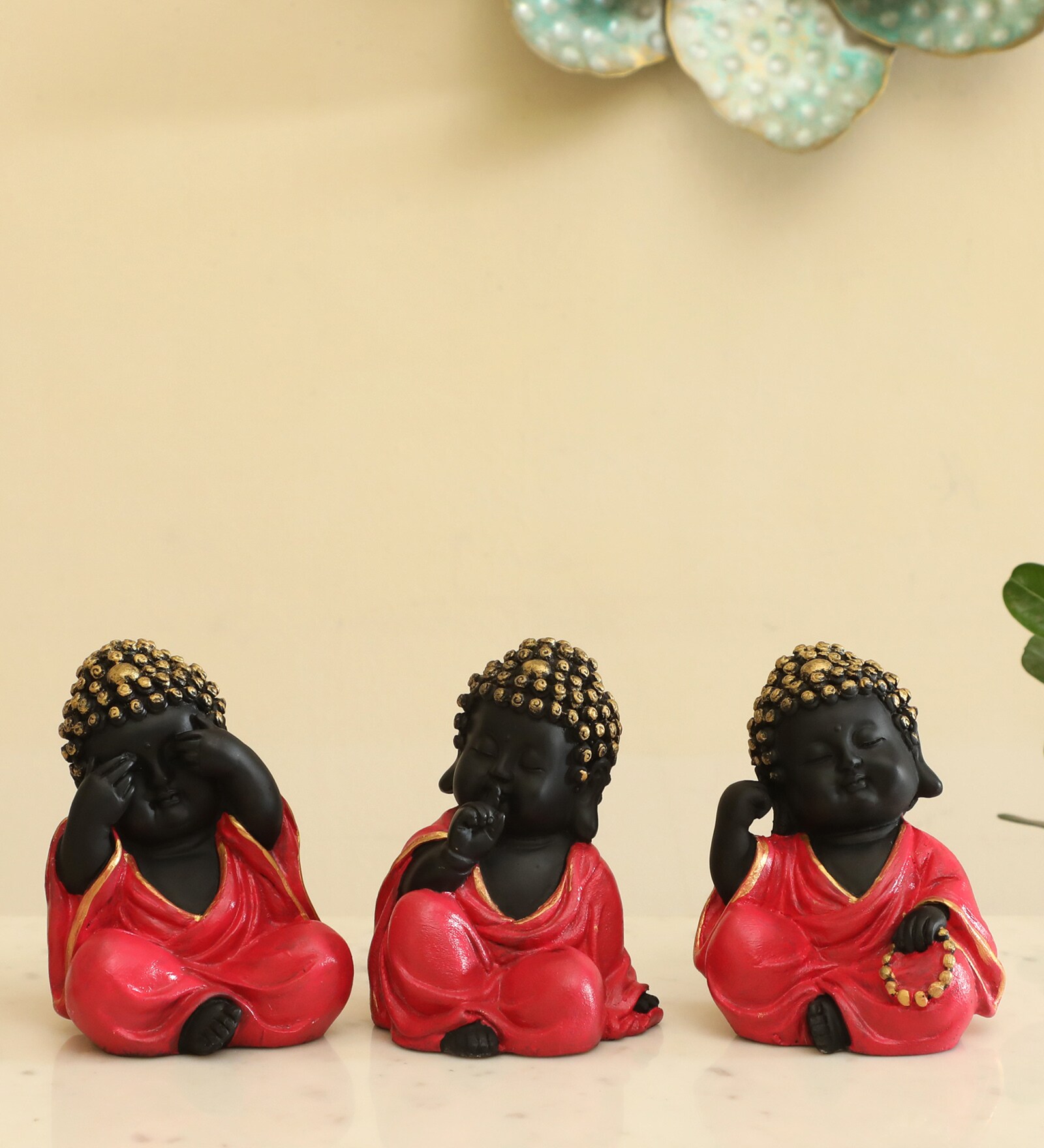 Stella Monk Set of 3 in Red Color