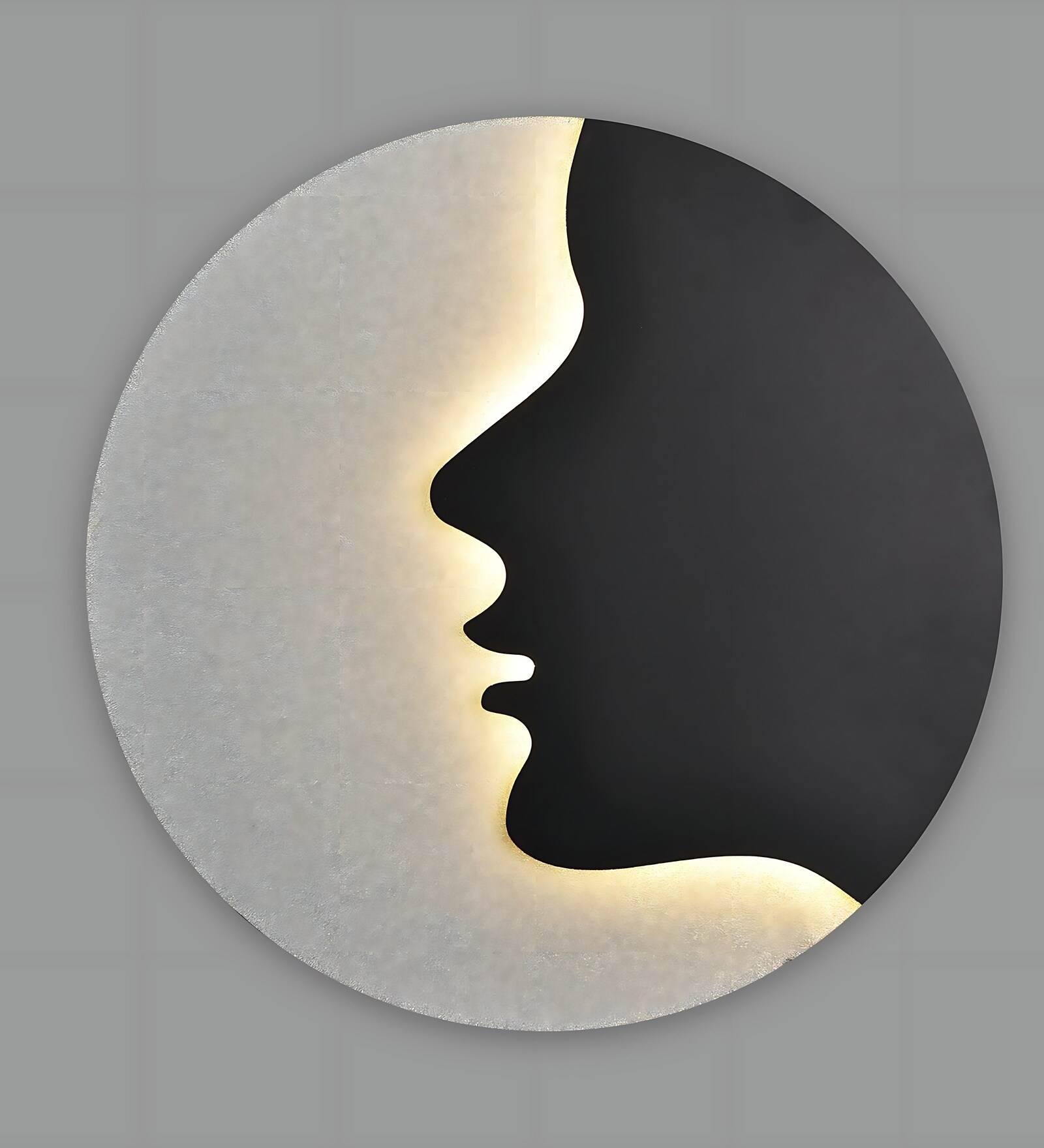 StellarFace Round LED Wall Lamp | Artistic Face Design | Modern Decorative Light