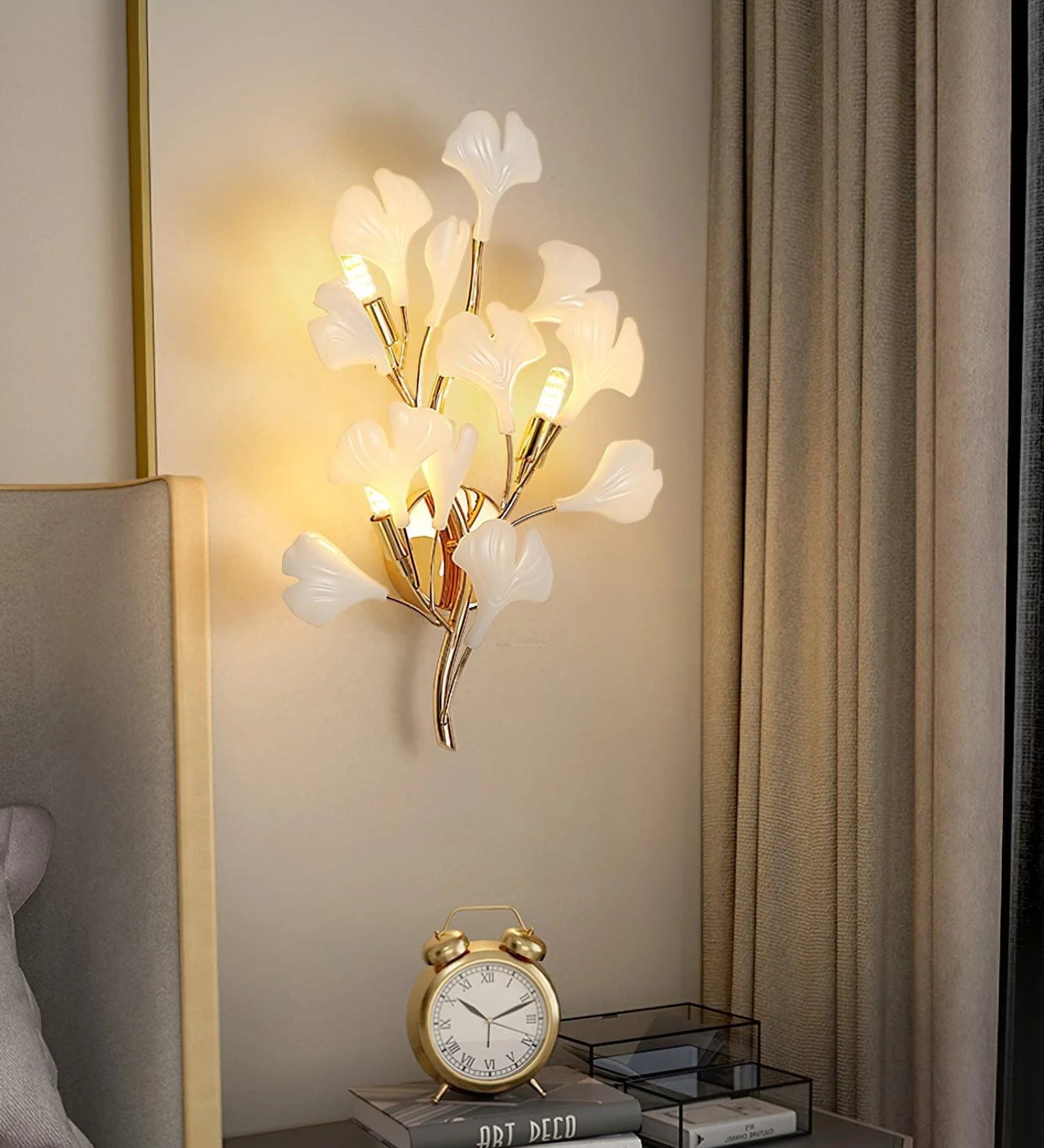 Stello Elegant Floral-Inspired Wall Sconce Light