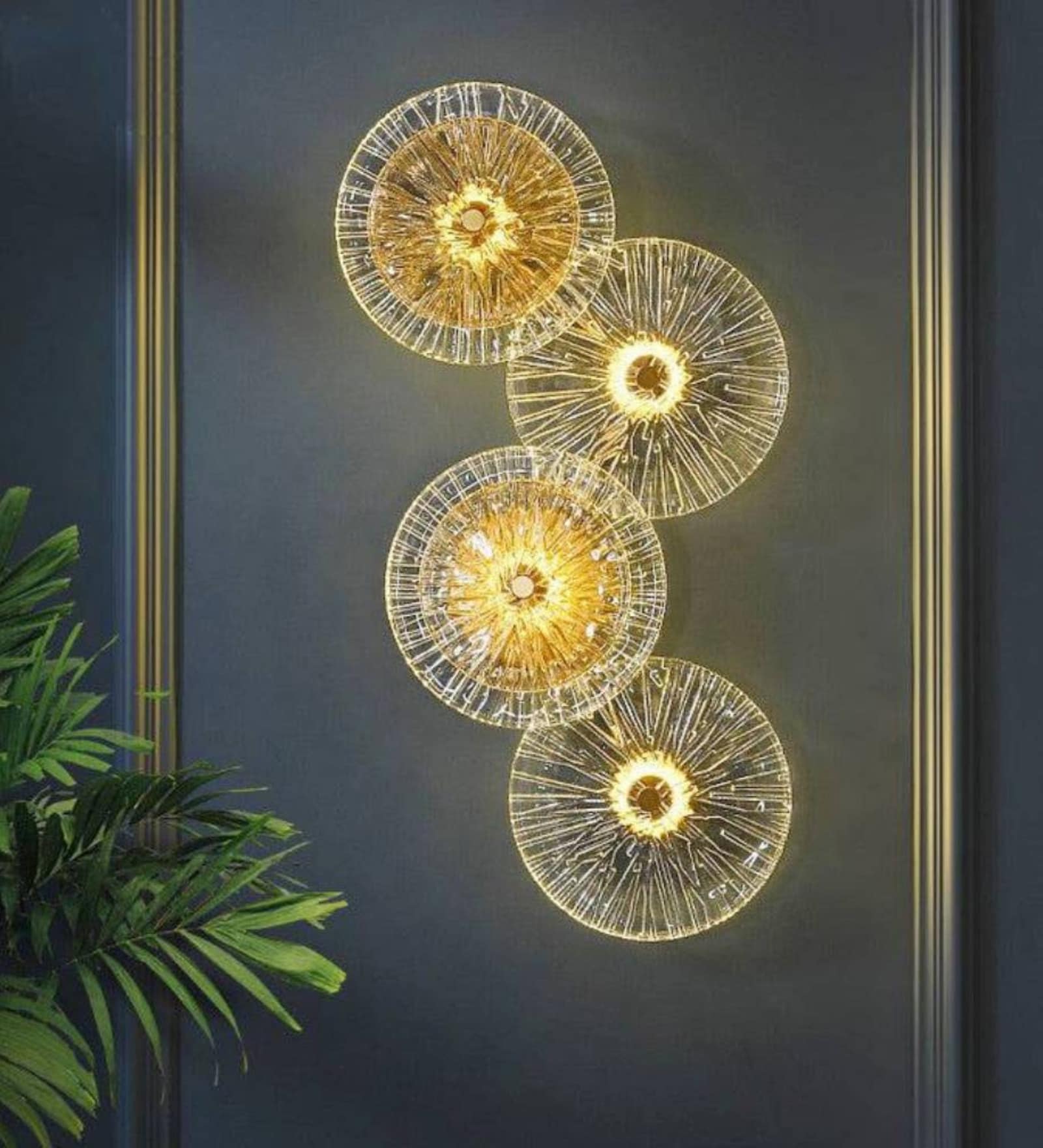 Stello Radiant Crystal Wall Light   4-Light Decorative Cluster