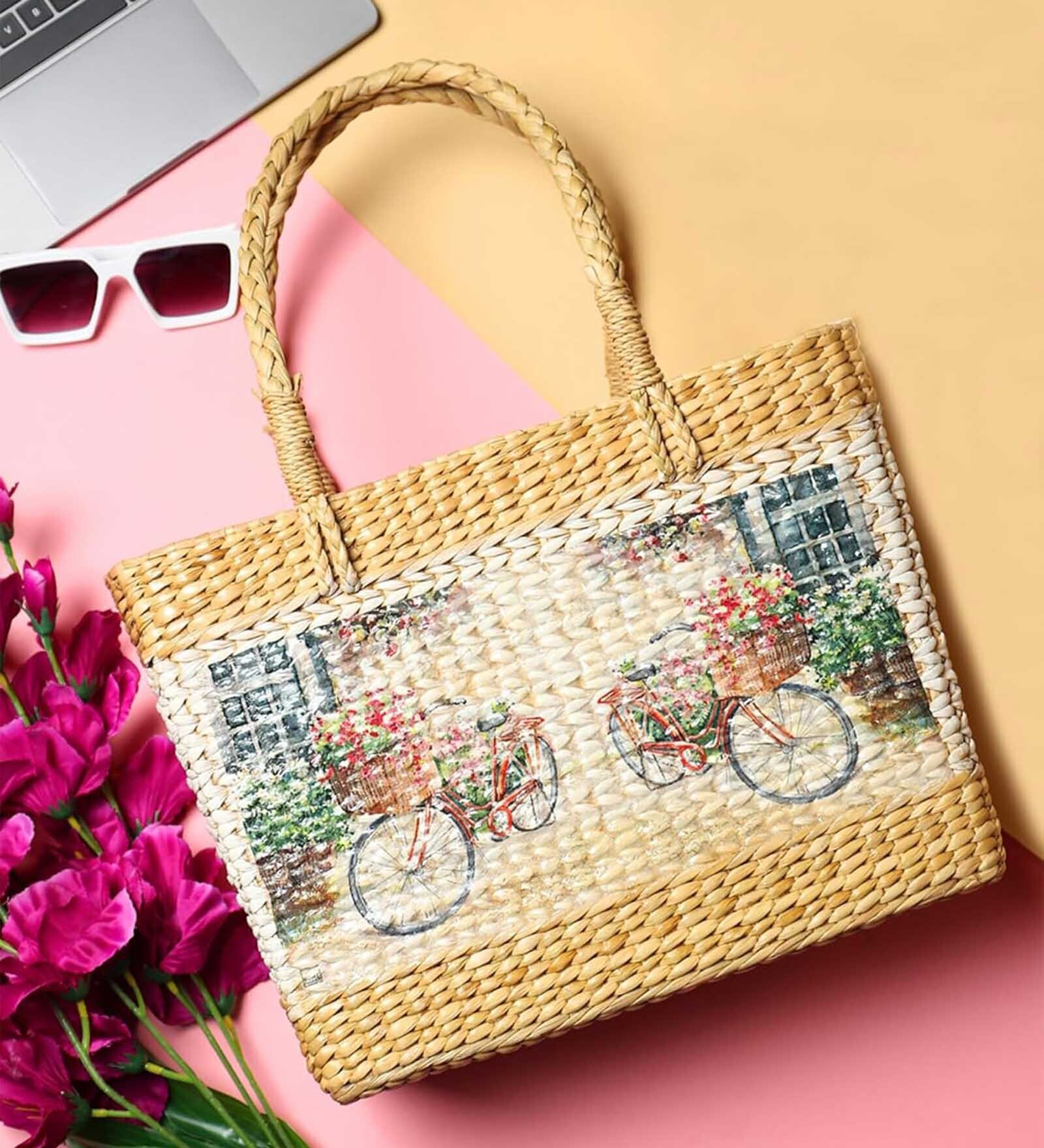 storage baskets | Jute Basket | Cane Basket for Gifting |Lunch Basket | Wicker Baskets | Tote Bag | Seagrass Shopping Bag