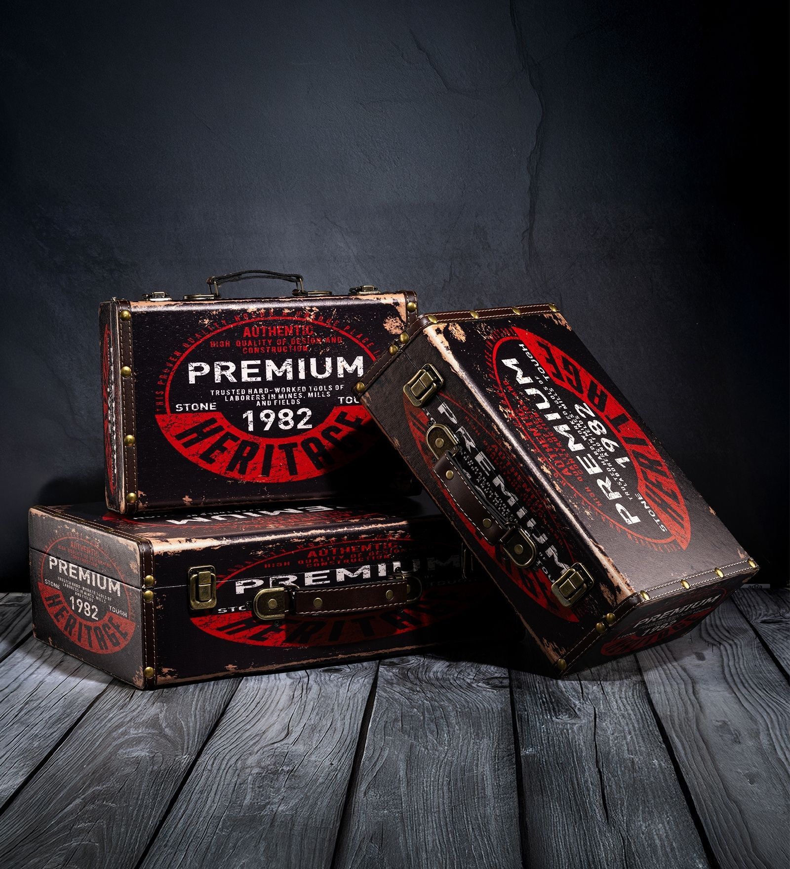 Storage Trunk Box Premium 1982 Heritage Vintage Storage Box