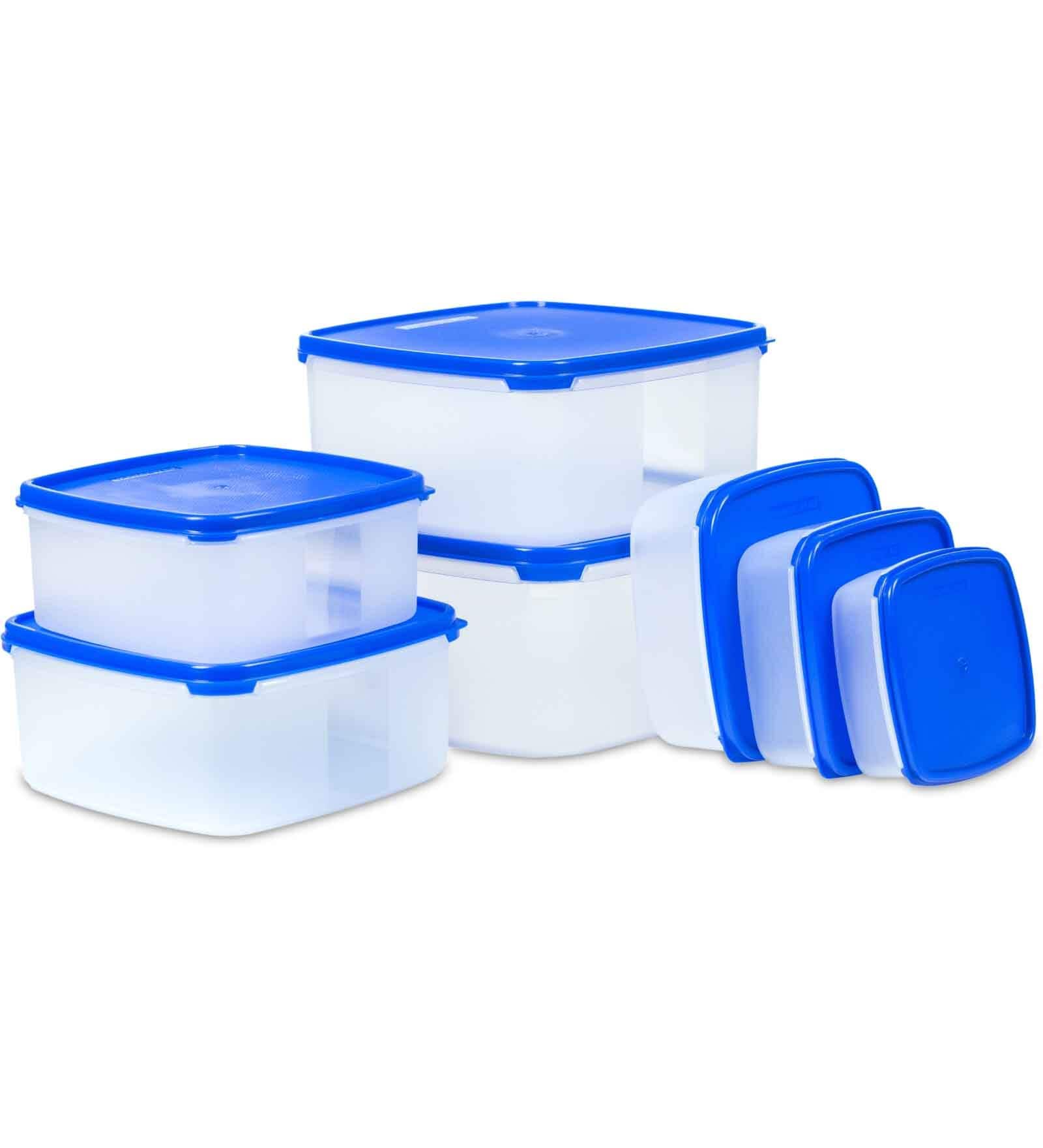 Varmora Store Fresh | Kitchen Storage Containers- Set of 7 | Stackable-Durable with Airtight Lids- 240ml, 400ml, 650ml, 1ltr, 1.5ltr, 2ltr, 3ltr