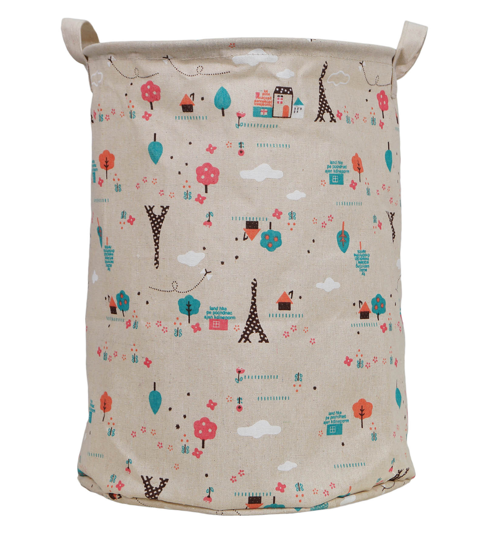 Story@Home Fabric Foldable Laundry Bag Basket with Carry Handle