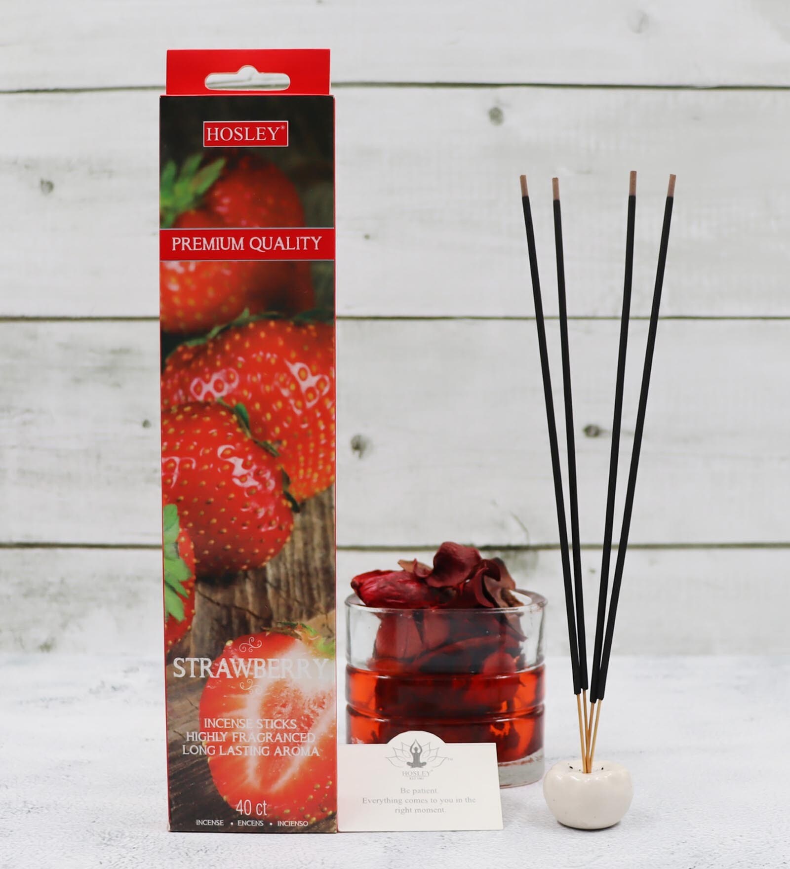 Strawberry Natural Red Bamboo 240 Incense Sticks