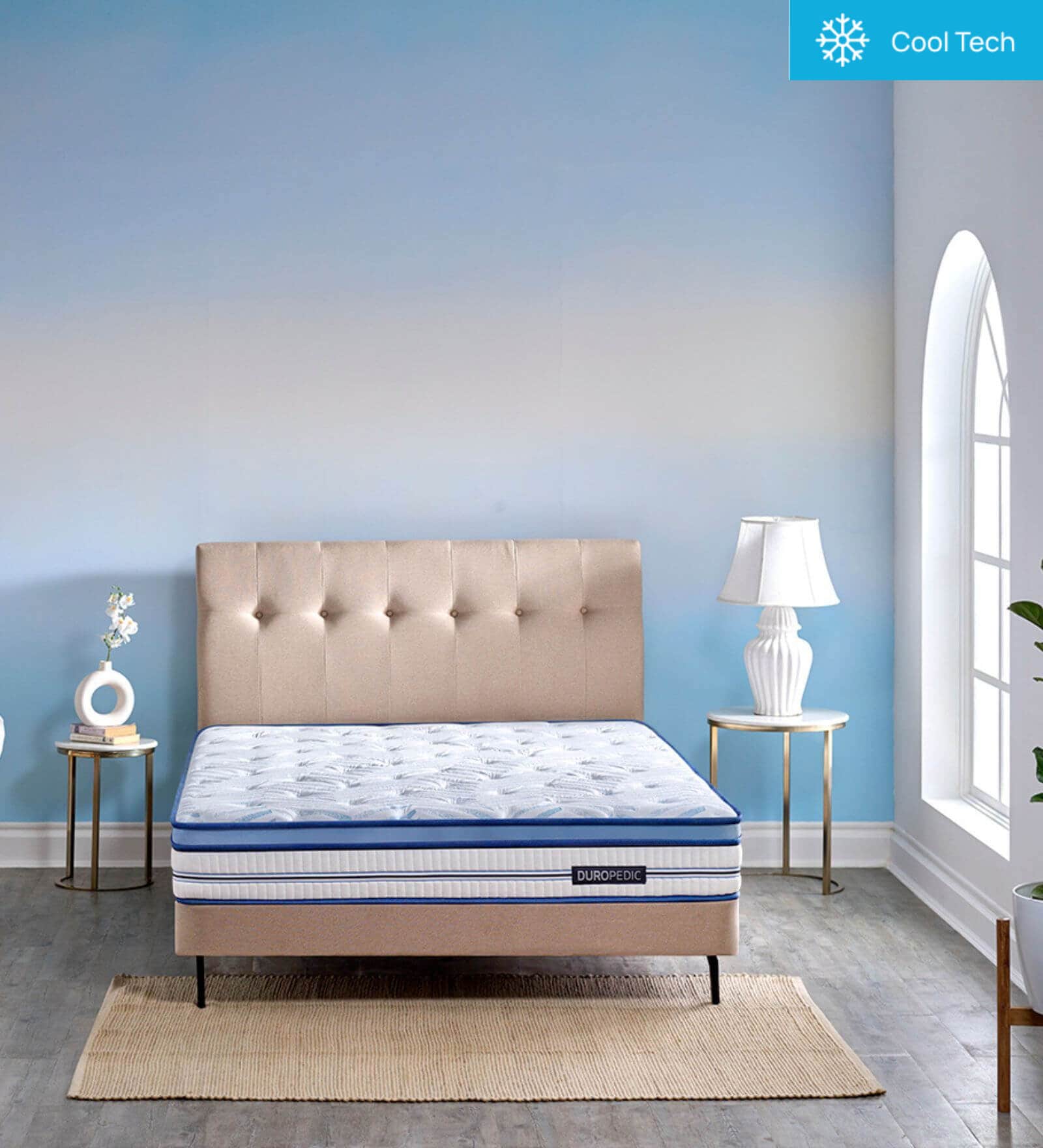 Strength Plus Euro Top 8 Inch HD Coir & PU Foam Mattress In Queen Size
