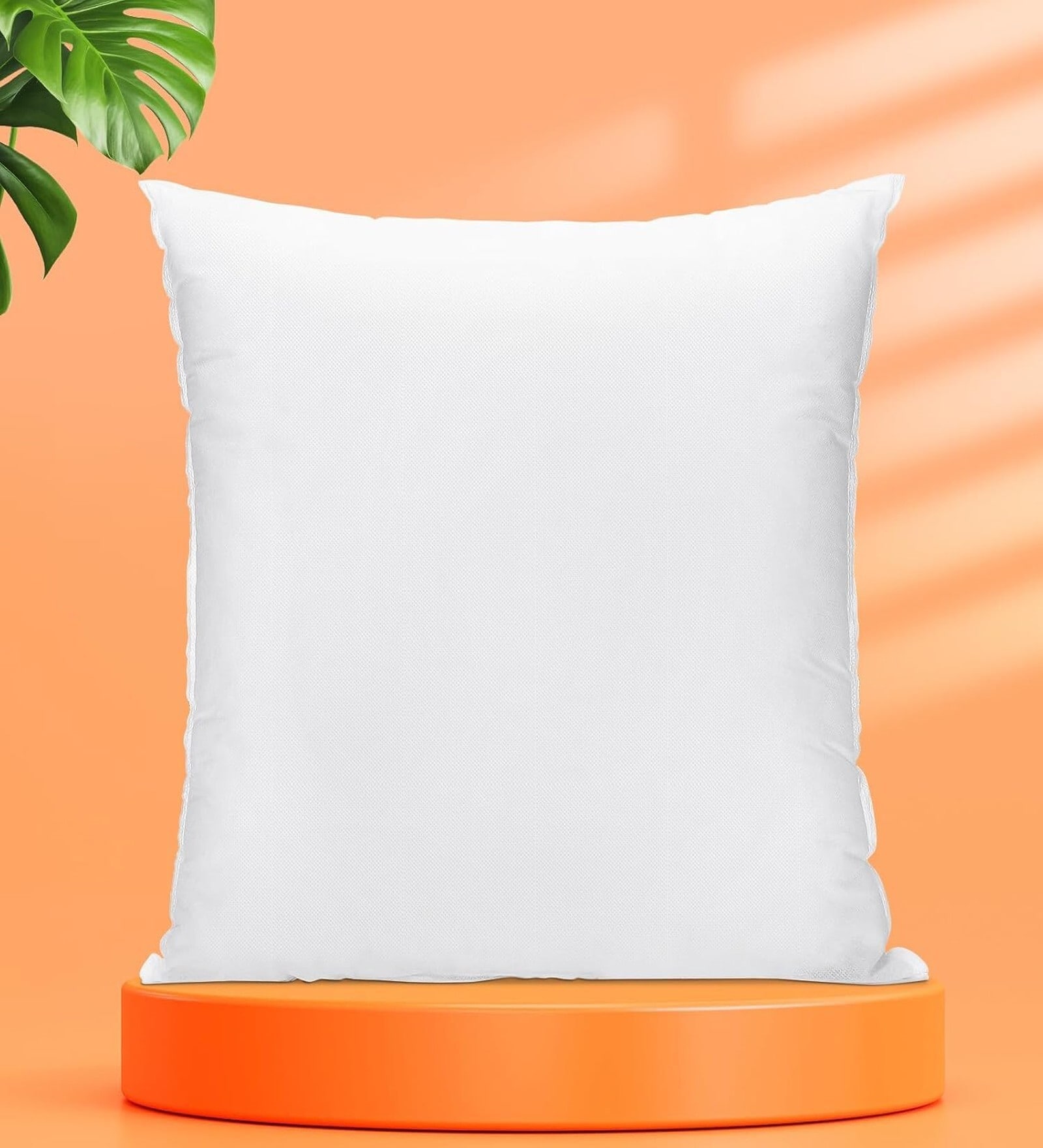 White Stripe Cushion Filler 16x16 Inch Pack of 1