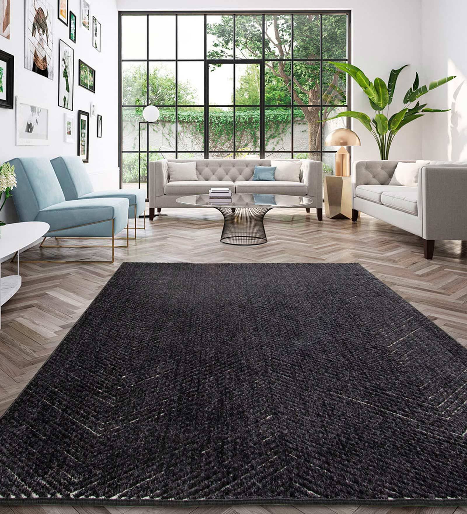 Striped Pattern Polypropylene 5 x 2 Feet Machine Made Runners