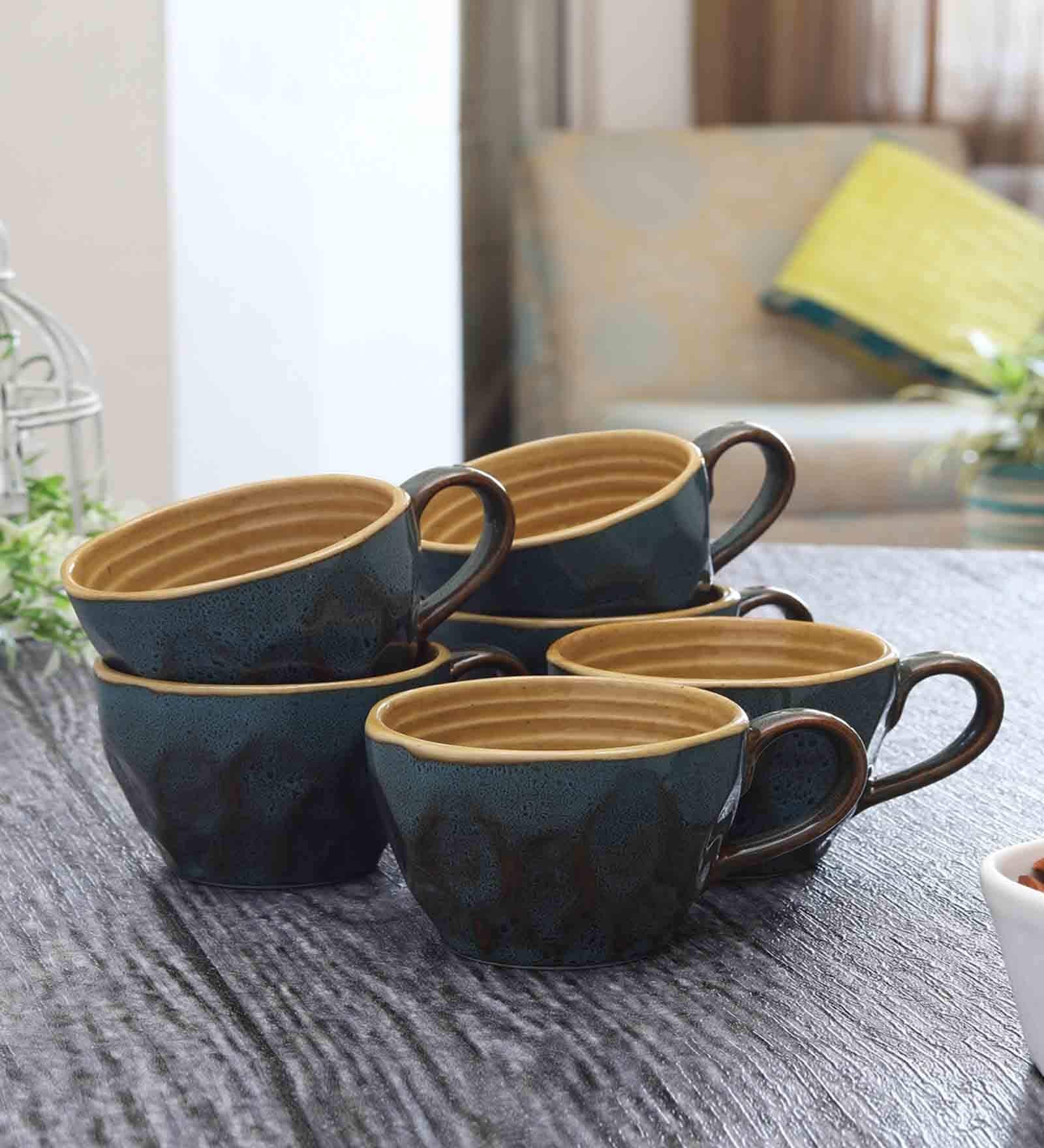 Golden Stem 150ml (Set of 6) Tea Cups