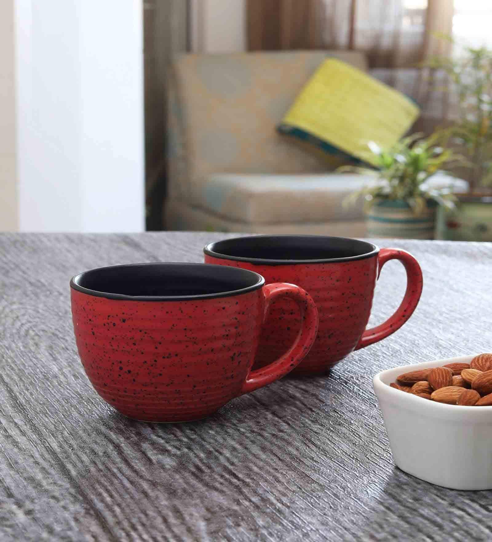 Studio Glazed 300ml Black (Set of 2) Ceramic Coffee Mug