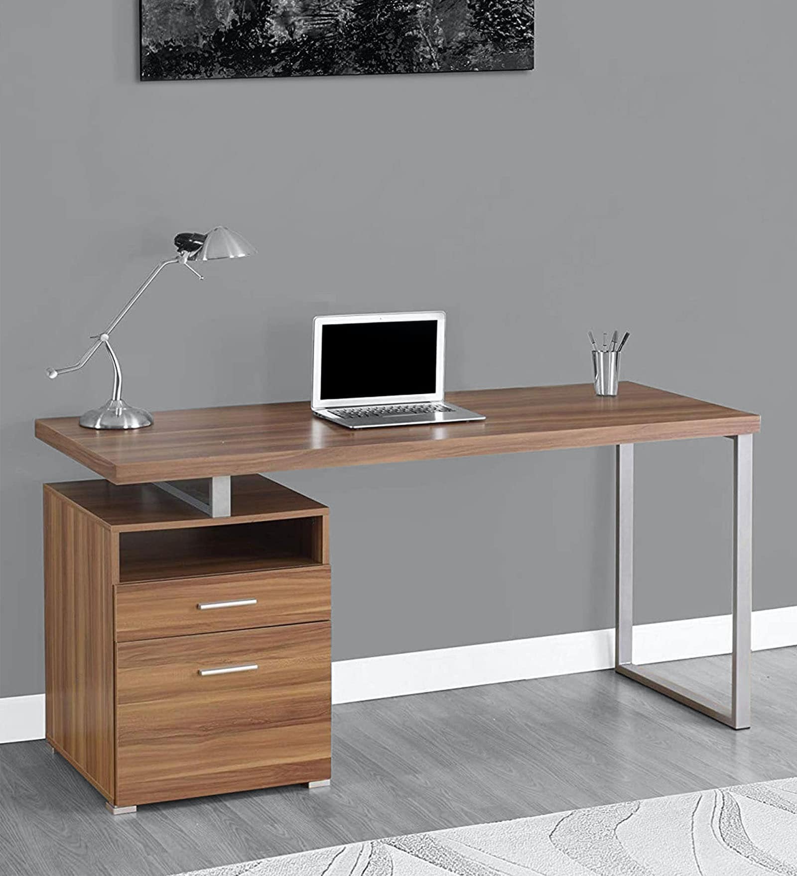 Buy Writing Table in Walnut Finish by Sovereign Furniture Online
