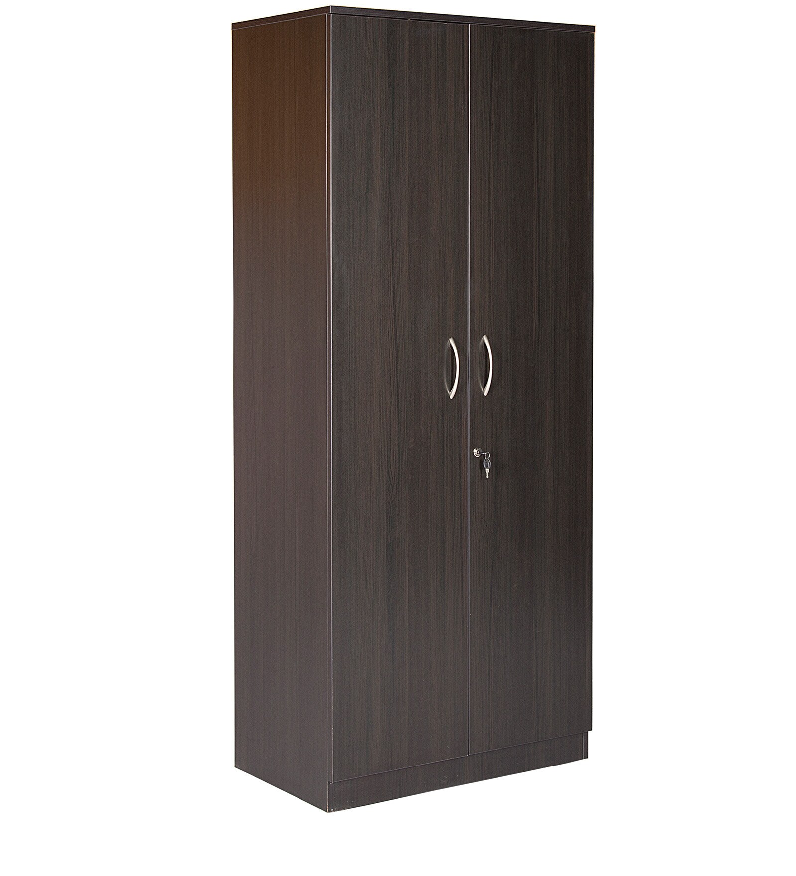 Buy Sturdy Two Door Wardrobe in Wenge Finish by KurlOn Online 2 Door