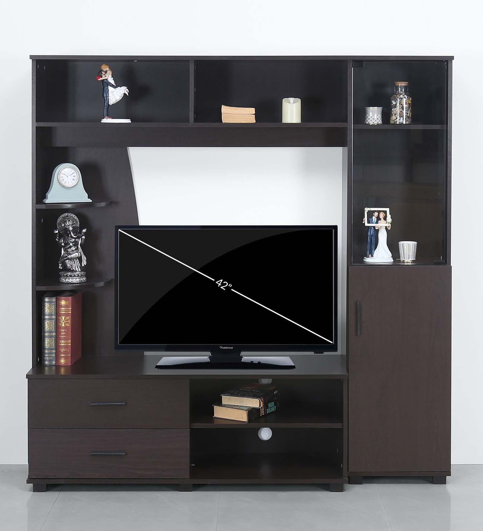Styles Entertainment Unit in Walnut Finish
