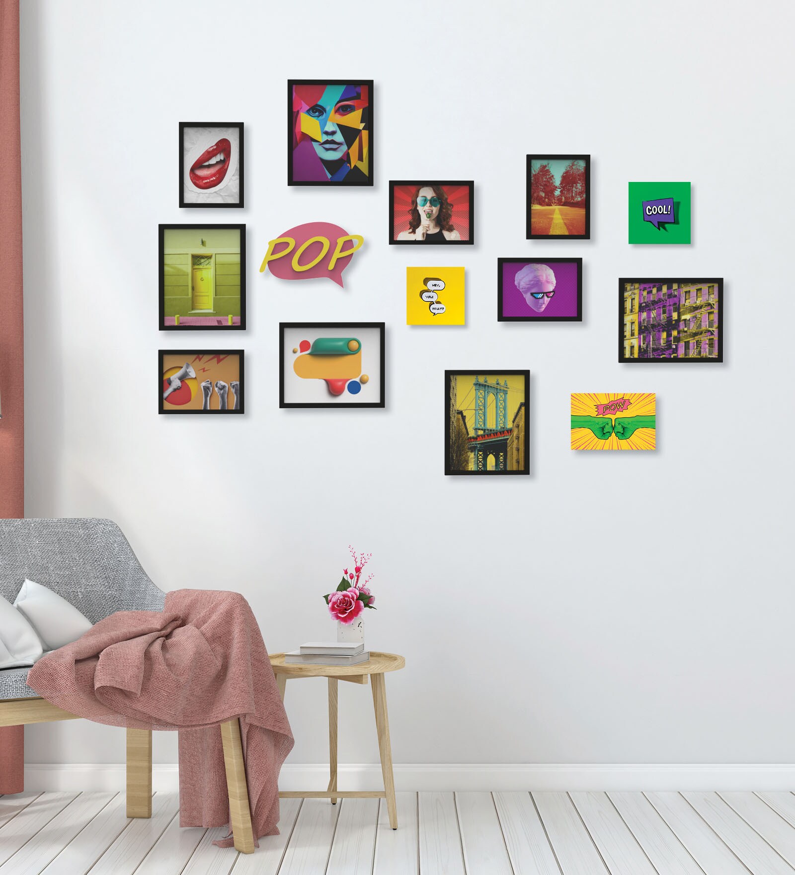 Buy Stylish (Set Of 10) Black MDF CollagePhoto Frames at 5 OFF by