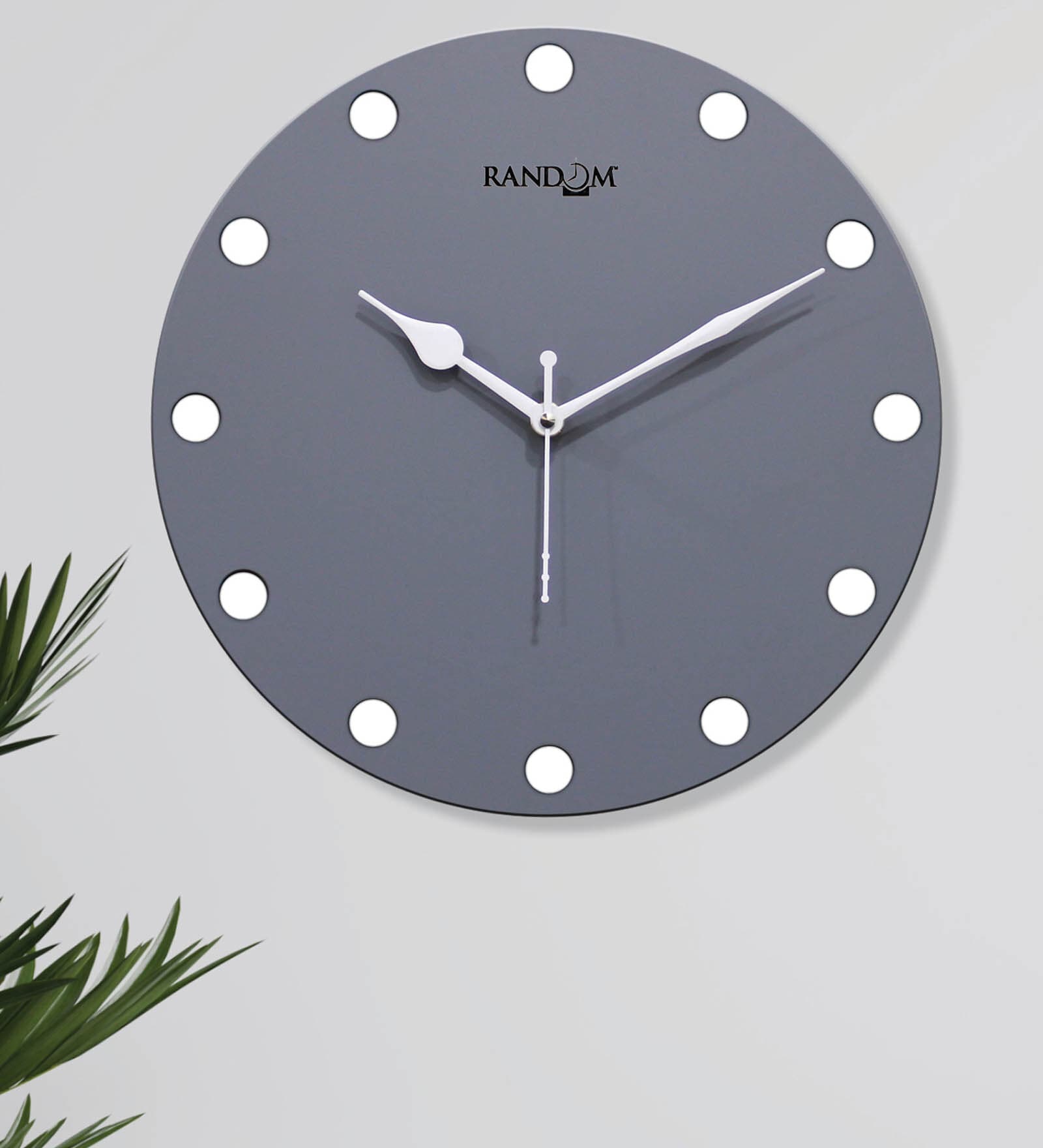 Buy Grey MDF Stylish Gems Modern Wall Clock at 3 OFF by Random Pepperfry