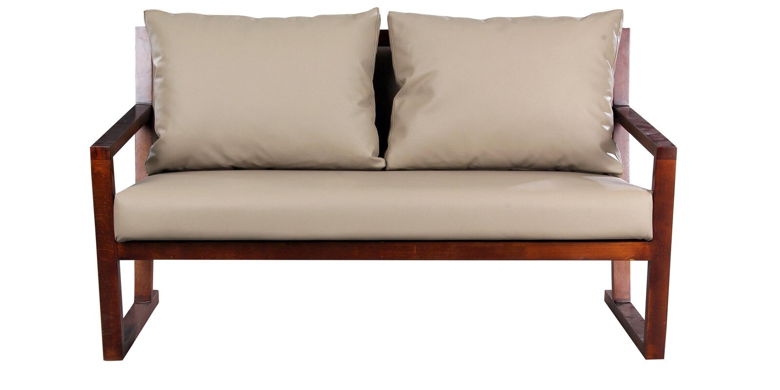 Buy Sterling Two Seater Sofa in Mushroom Colour by Forzza Online 2