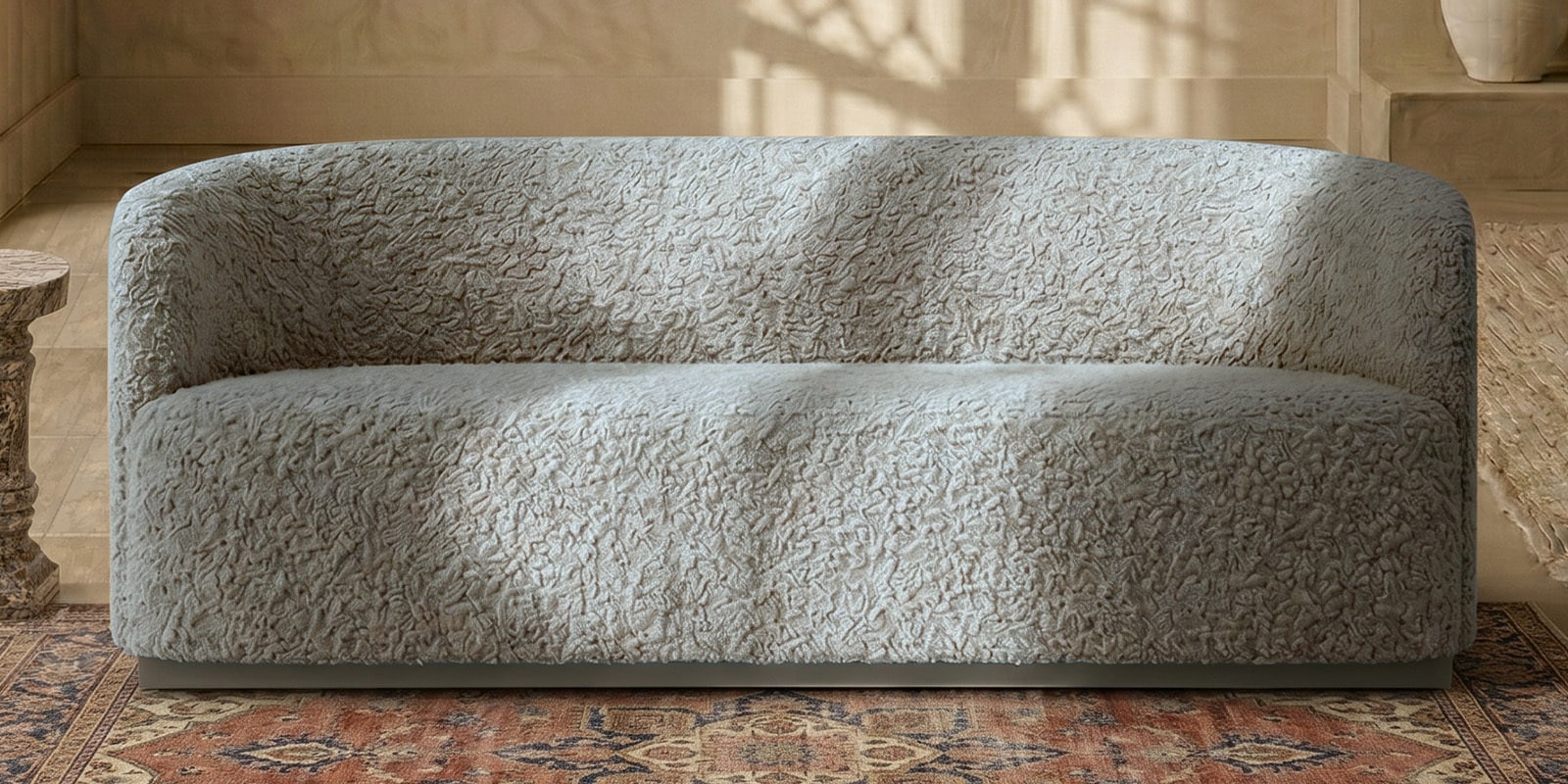 Stylish Simplicity 2 Seater Sofa In Sand Color
