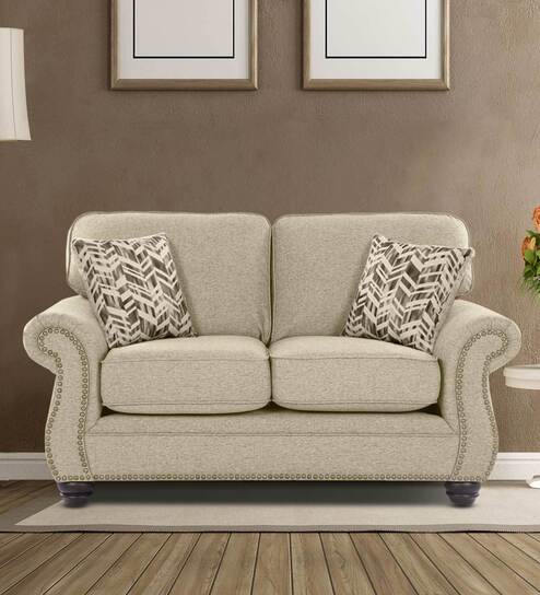 St Helens Fabric 2 Seater Sofa in Beige Colour