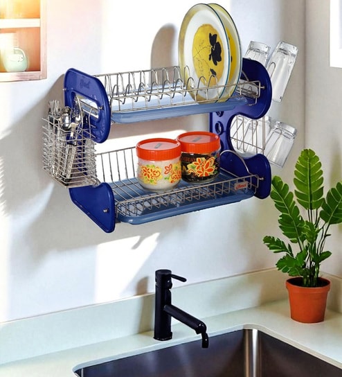 Stainless Steel 18 x 11 Inches Kitchen Racks By Amol