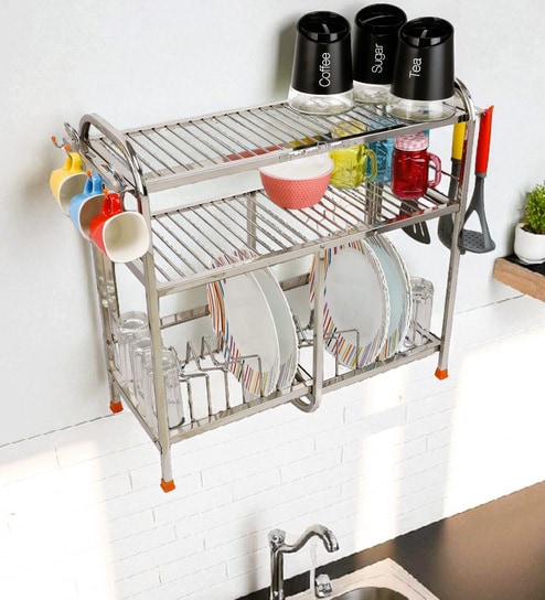 Stainless Steel 3 Tier Kitchen Racks By Amol