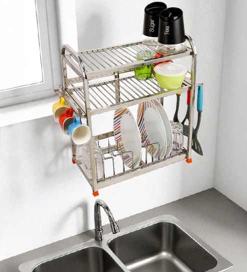 Stainless Steel 3 Tier Kitchen Racks By Amol