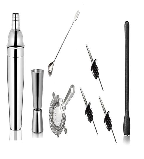 Stainless Steel 8 Pcs Multiutility Bar Set