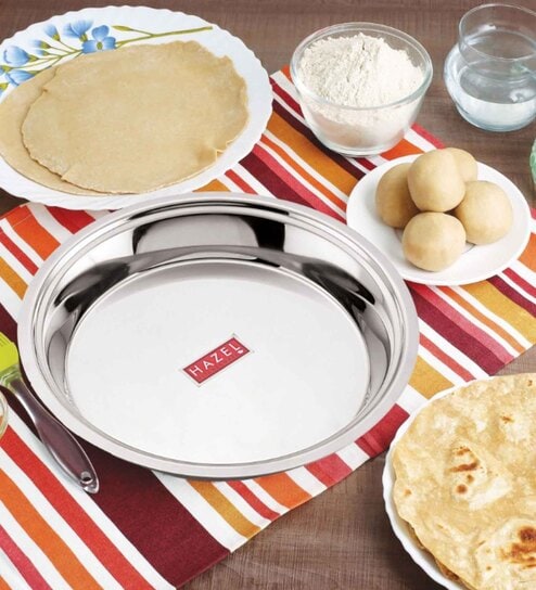 29 cm Stainless Steel Dough Flour Kneading Parat  (2000 ML)