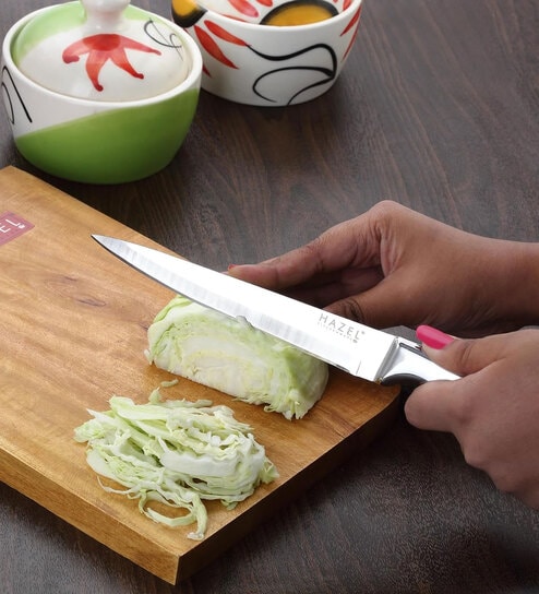 Stainless Steel Sharp Paring Knife for Kitchen, Kitchen Knife with Handle, Silver