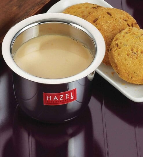 Stainless Steel Tea Glasses Mini Traditional Design Coffee Milk Serving Glass Patra Pela, 9 cm, 100 ML, Silver