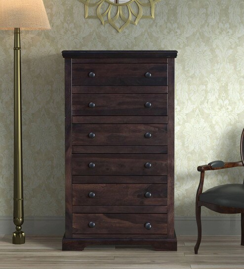 Buy Stanfield Solid Wood Chest Of Drawers In Warm Chestnut Finish