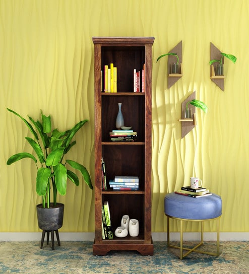 Buy Stanfield Solid Wood Book Shelf In Provincial Teak Finish By