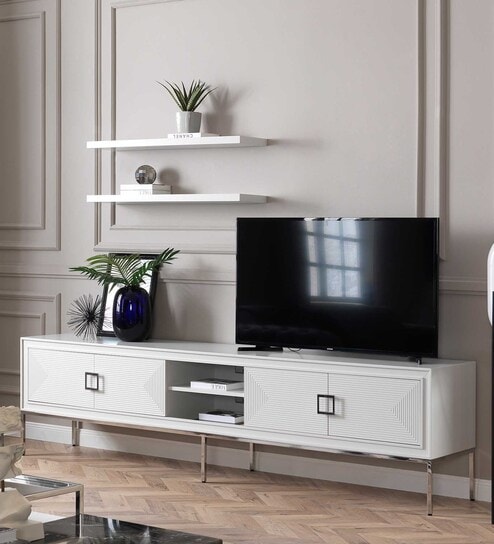 Stella TV Console for TVs in WhiteYol Finish