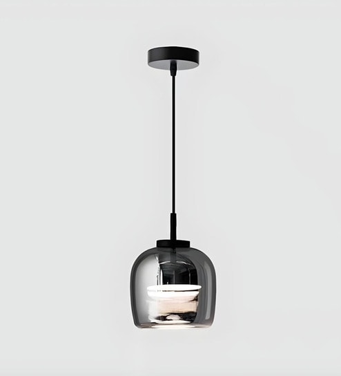 Stello Contemporary Smoke Glass Pendant Light