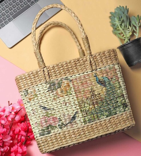 storage baskets | Cane or Jute Basket | Cane Basket for Gifting |Clothes Storage Baskets| Office Basket |Fruit Baskets (Multi Color 2)(Sea Grass)