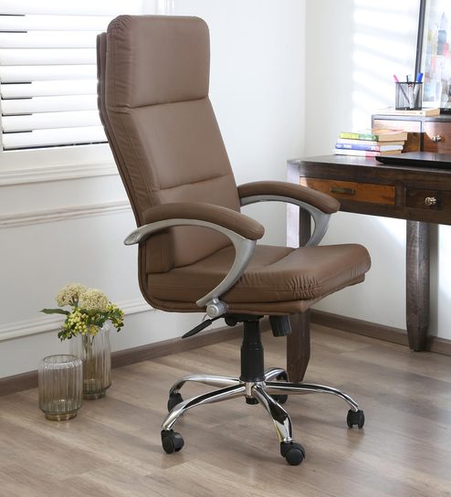 Buy Mirage Executive Chair In Brown Colour By Vof Online High