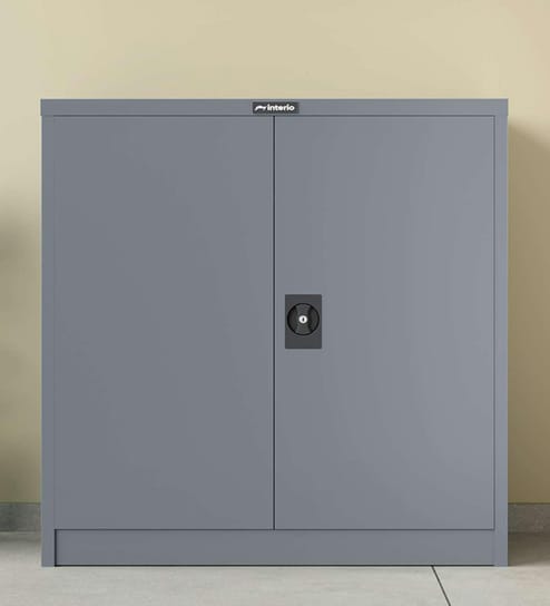 Storofix 2-Door Metal Wardrobe in Telegrey Finish