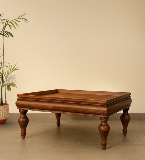 Strata Teakwood Coffee Table in Teak Finish