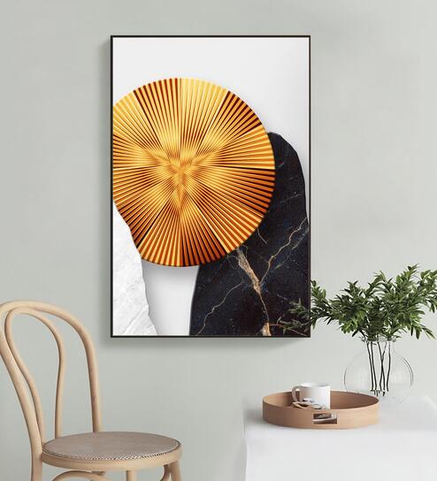 Strobe Disk Zum Multicolour Synthetic Wood Wall Art