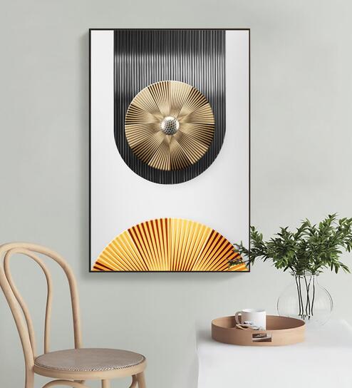Strobe Disk Zum Multicolour Synthetic Wood Wall Art