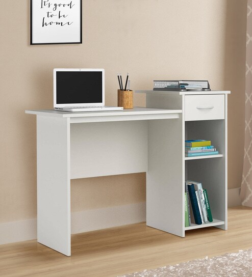 Buy Student Modern Study Table In White By Twigs Direct Online