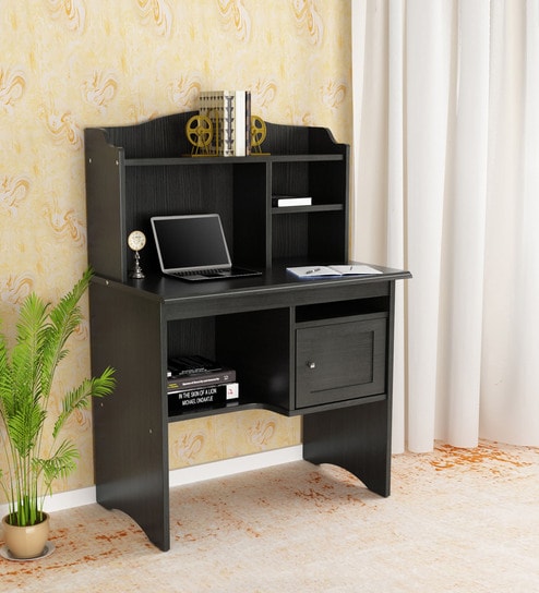 Buy Study Desk In Wenge Colour By Royaloak Online Hutch Desks