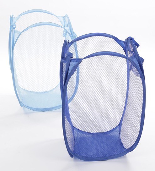 Stybuzz Nylon Foldable Laundry Bag Assorted Colour- 1 Piece