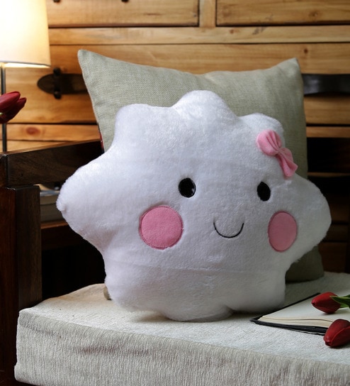 White Velvet 16 x 16 Inch Cloud Cuddle Cushion
