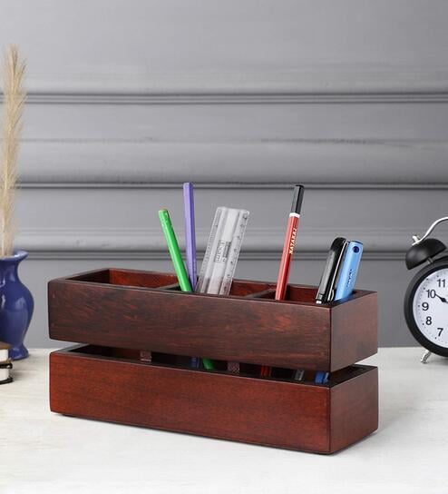 Stylewood Sheesham Wood Pen Stand